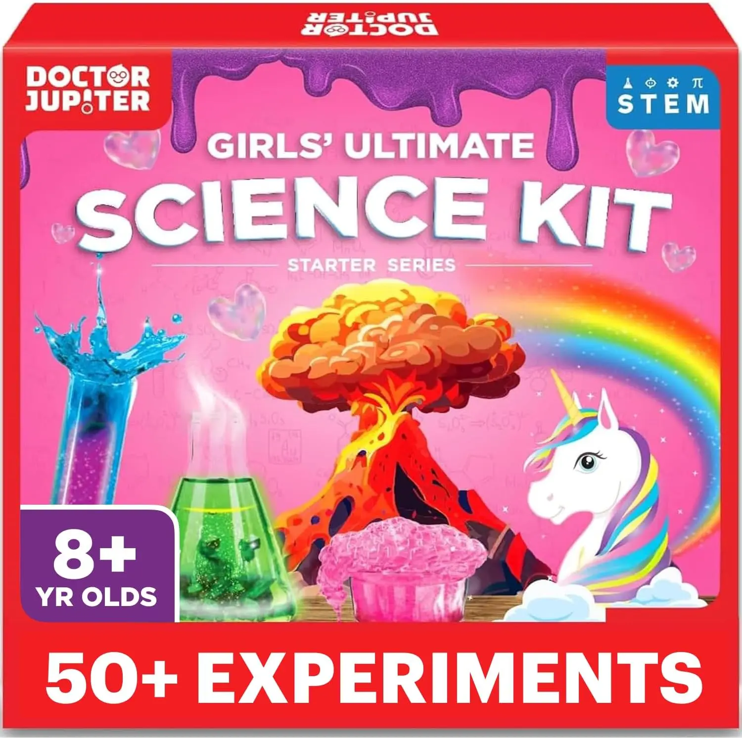 

Girls' Science Kit with 50+ Experiments for Ages 8-14 | STEM Educational Toy for Learning Projects
