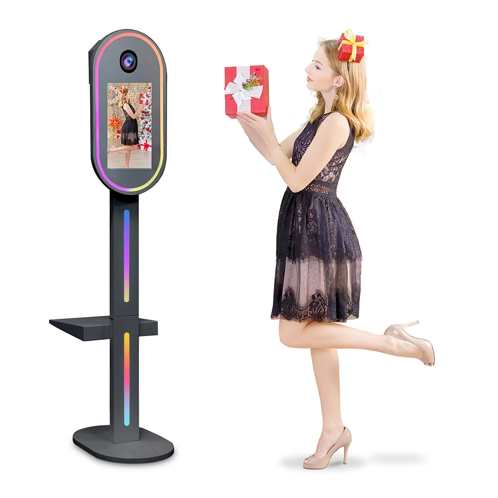 

Selfie Magic Mirror Touch Screen Photo Booth 15.6 Inch DSLR Photo Booth Machine for Wedding Parties