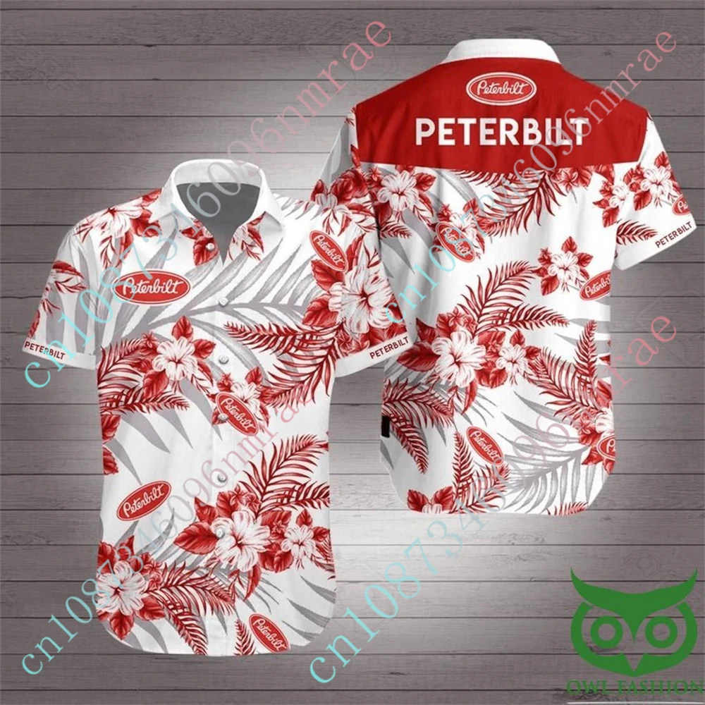 Peterbilt Shirts And Blouses Anime Shirts For Men Women 3D Button Cardigan Casual Oversized T-shirt Unisex Clothing Custom Logo