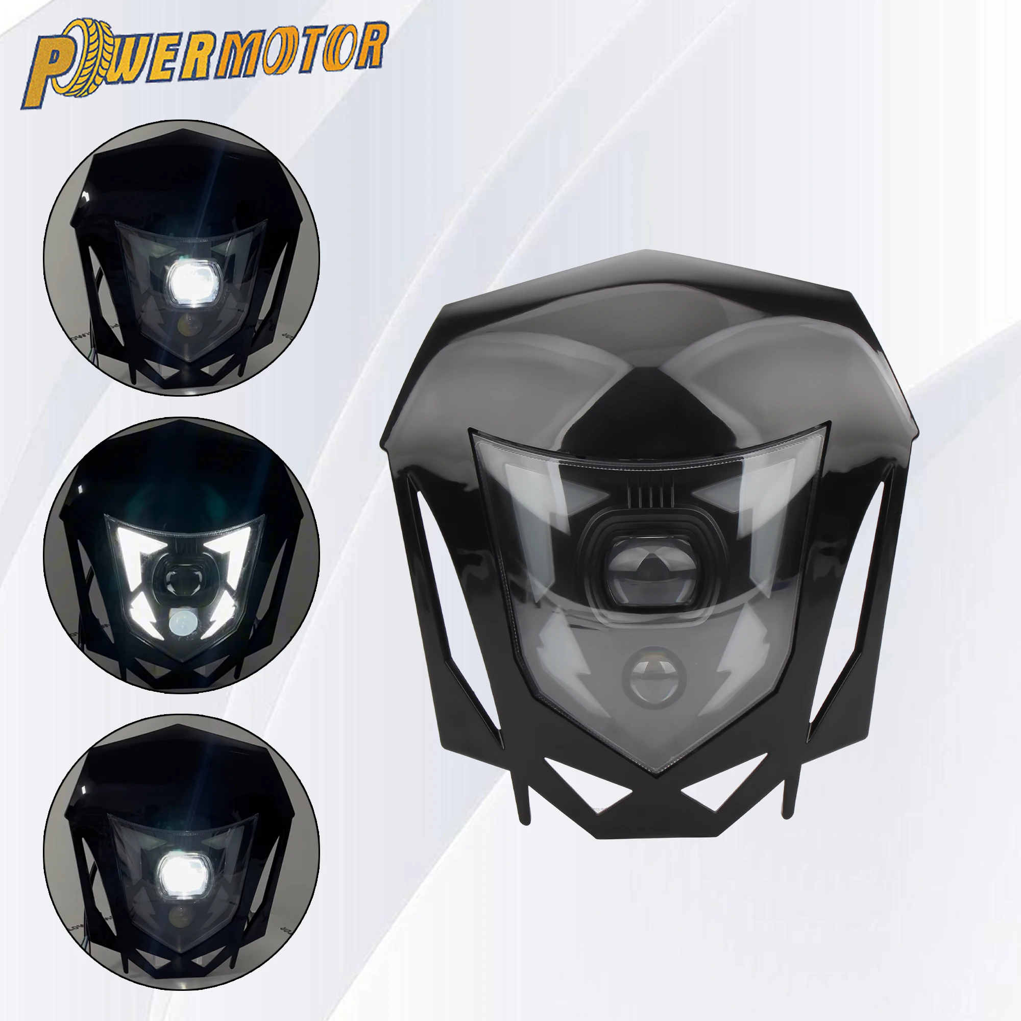 

For Honda CRF 230 CRF450 CRF450L CRF450XR Motorcycle LED Headlight Mask Motocross Enduro DirtBike Headlamp Fairing Modified Part