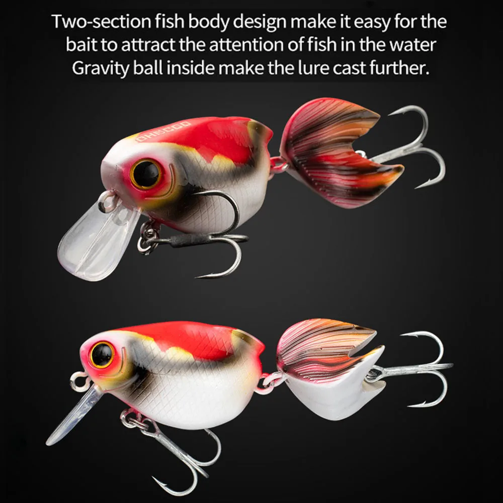Goldfish Crankbait – Señuelo flotante para lubina y perca - imagen 3