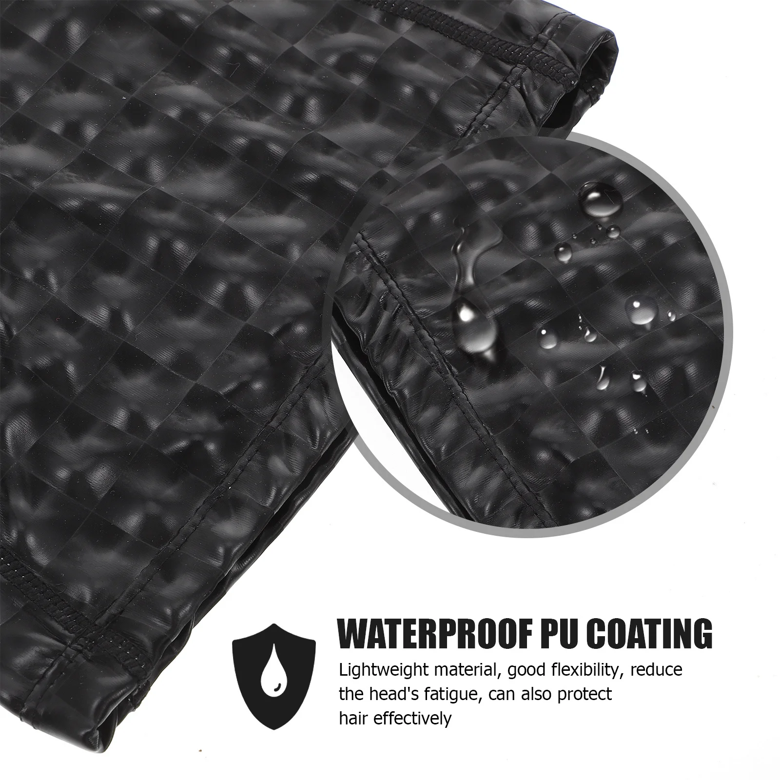 

PU Waterproof Swim Hat Durable Flexible Swimming Cap for Adults Lightweight Comfortable Protect Hair Long Hair