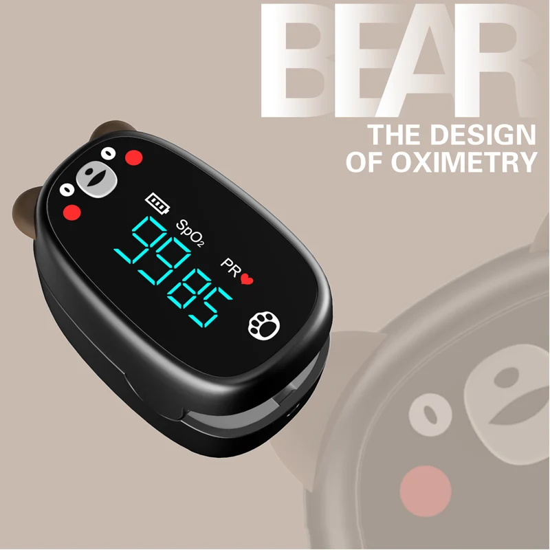 Medical Pulse Oximeter on the Finger Clip Heart Rate Monitor Pediatric Blood Oxygen Saturometer Oximetry for Baby Children SpO2