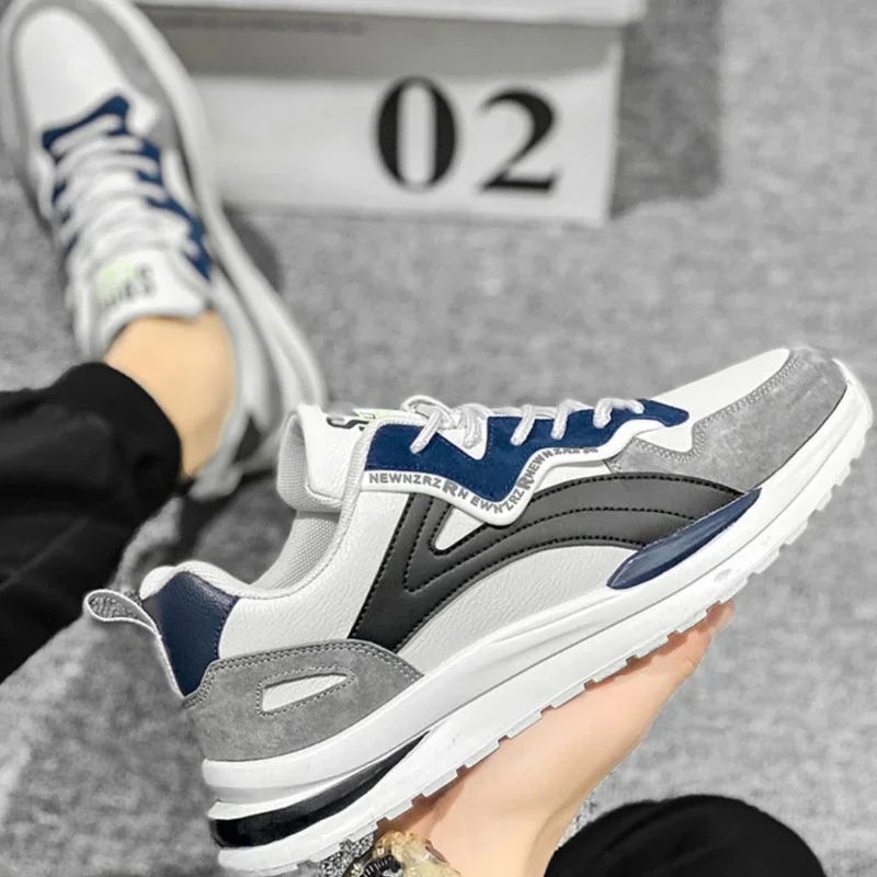 

Men's Sports Breathable Mesh Sneakers 2025 Fashion Running Shoes Spring New Trend Casual Anti Slip Wear Resistant Shoes