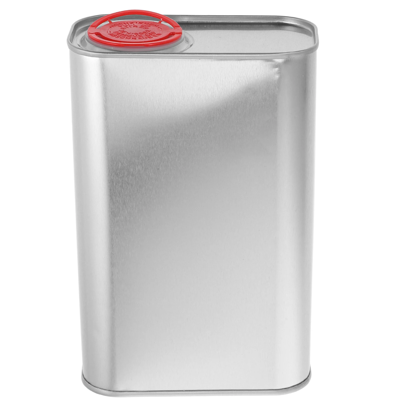 

1L Iron Can for Engine Oil Pressure Nozzle Sealed Leak Proof Rectangular Shape Fuel Mixing Jar Portable Motorcycle Gas Tank