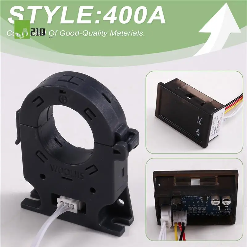 

A21Q -Digital Hall Ammeter Battery Charge Discharger Dual Display Isolated Voltmeter DC 12V 24V 48V 60V 72V CAR