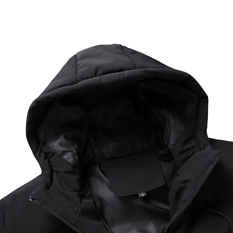 سترة شتوية منتفخة للرجال - مقاومة للماء، بغطاء للرأس وبطانة مقاومة للرياح، دافئة للأيام الباردة والأنشطة الخارجية والمظهر غير الرسمي #5