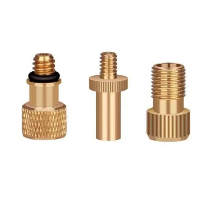 

3pcs Durability Bike Pumps Valves Adapters Universals Bicycles Pumps Adapters for Bike Pumps Ball Pumps Air Compressor