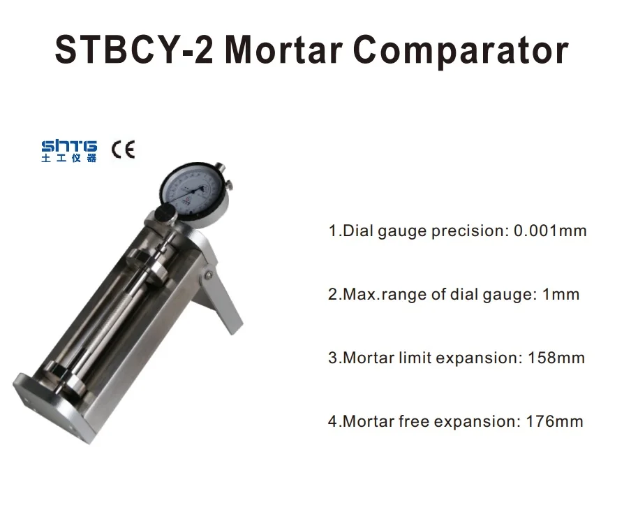 Pengukuran optik Lovibang spesimen semen Comparator panjang Mortar STBCY-2