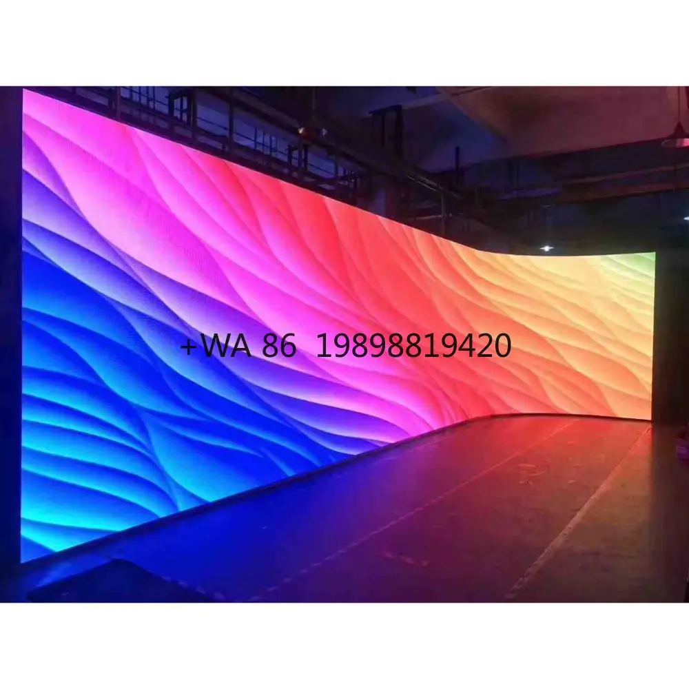 

Digital Signage for Studios Events Billboards 3D Stage Curved LED Display Screen P3.91/P4.81