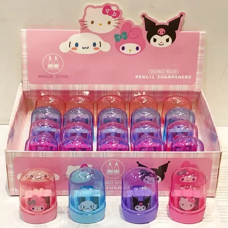 

Sanrio Hello Kitty Pencil Sharpener Cute Cartoon Anime Kuromi Cinnamoroll Portable Mini Pencil Sharpener Child Stationery Gifts