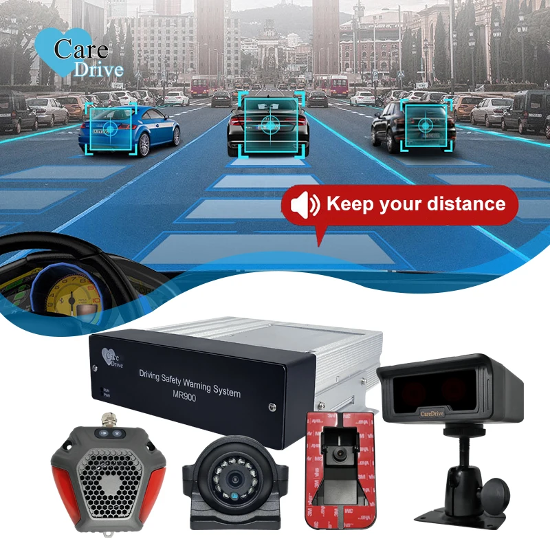 CareDrive Anti Sleep Security Driver Alarm Reversing Aid Detection Sensor Blind Spot Collision Avoidance System Vehicle Mdvr