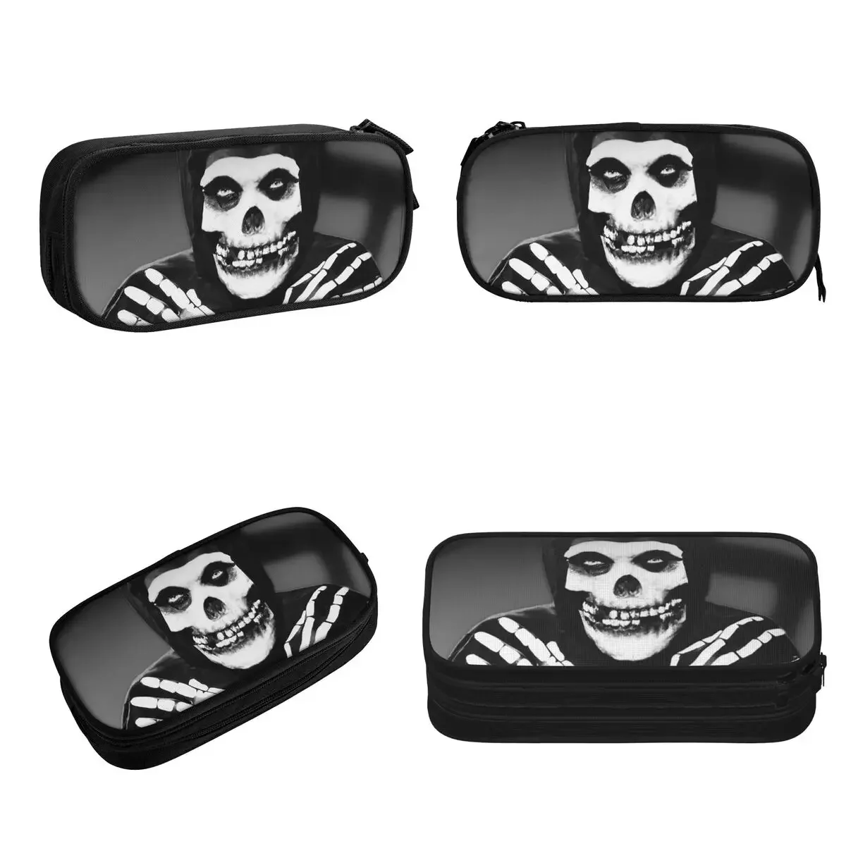 

Misfits Skull Pencil Cases for Students School Pen Box Pencil Bag Big Capacity Pencil Pouch Pen Holder