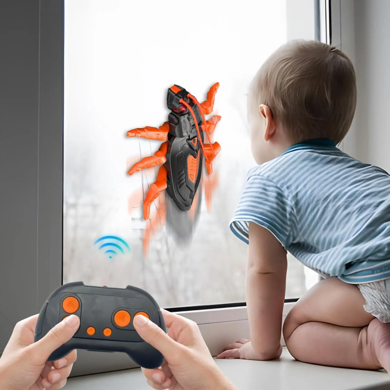 Robot télécommandé électrique, cafard, jouets réalistes, animaux électroniques avec yeux Led, pour salle de classe scolaire