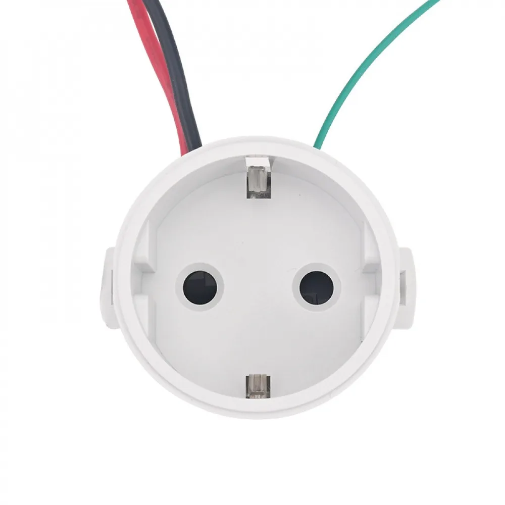 

1PCS 16A 220-250V EU Plug Adapter European Adapter Power Converter Energy Storage Industrial Socket 2 Pin Wall Charge Socket