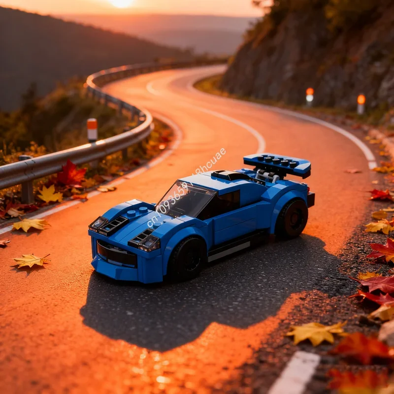 

Набор строительных блоков MOC Supercar City Champions, 140 деталей, Рождественский подарок, Конструктор, Креативная развивающая игрушка для детей на День рождения