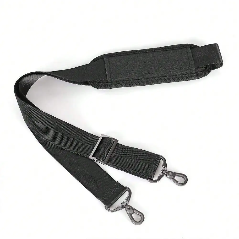Black Minimalist Shoulder Bag Shoulder Strap, Fashionable Nylon Shoulder Strap,Widening Pressure Reducing Shoulder Strap