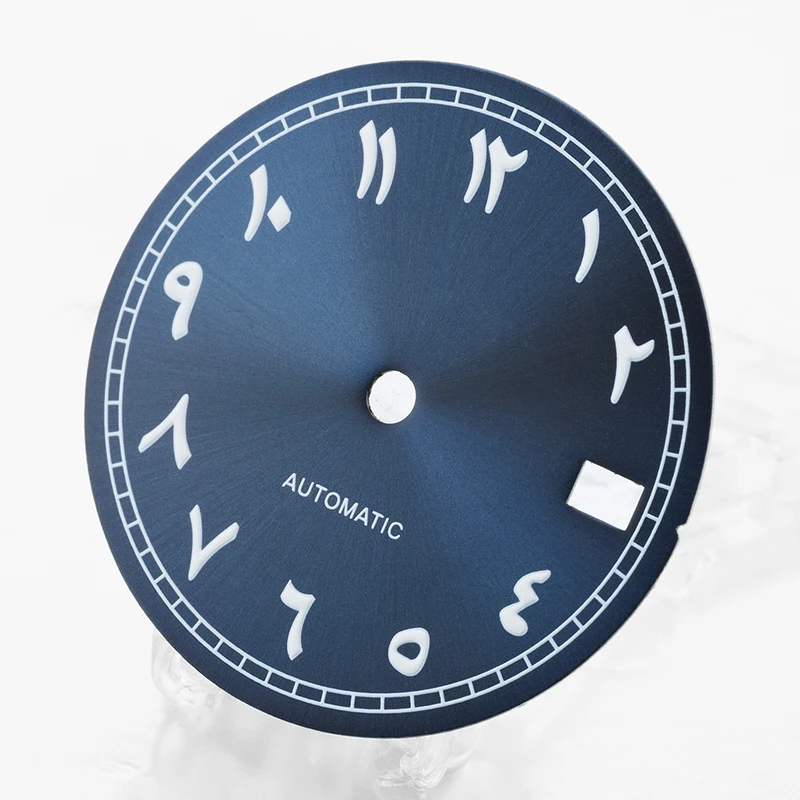 NH35 dial S dial 28.5mm diameter Arabic numerals sunray calendar fit for NH35/36 movement watch modification accessories