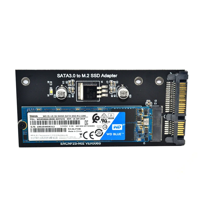 BTBcoin-Tarjeta Adicional NGFF M.2, adaptador M2 SATA3 Riser M2 a SATA, adaptador SSD M2 a SATA, tarjeta de expansión B, compatible con 30/42/60/80mm