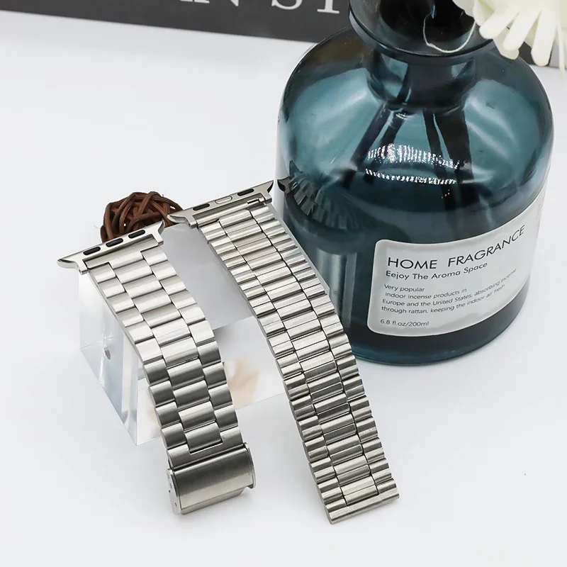 Correa de Metal para reloj Apple Ultra/2 49mm 9 8 7 45mm 41mm pulsera de acero inoxidable para iWatch 6 5 4 SE 44mm 42mm 40mm