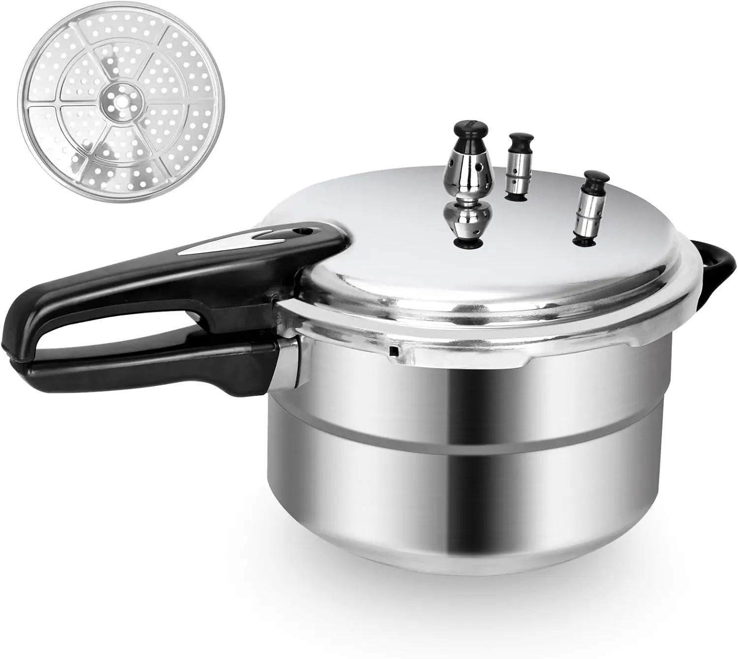 

Скороварка на 5,3 литра с индукционным дном, контролем давления 10 PSI, в комплекте решетка для консервирования, для быстрого приготовления