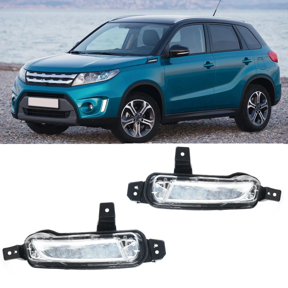 

X-T автомобильный передний бимпер DRL дневные ходовые огни дневного света для Suzuki New Vitara 2015 2016 2017 2018 2019