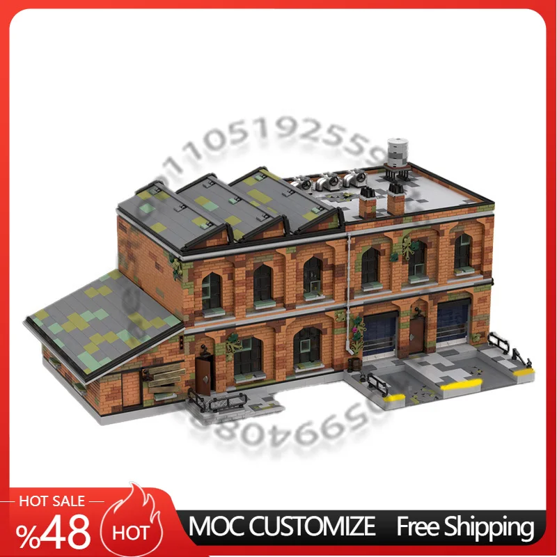 

7151 PCS Construction Old Warehouse MOC Customize Modular Building Block Popular Technology Simple Design DIY Holiday Toy Gifts