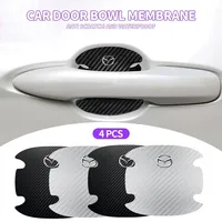 4pcs Car Door Handle Protector Stickers Vinyl Anti-Scratch Protection Auto Film For Mazda 3 6 Atenza Axela BL BM CX3 CX-5 CX5