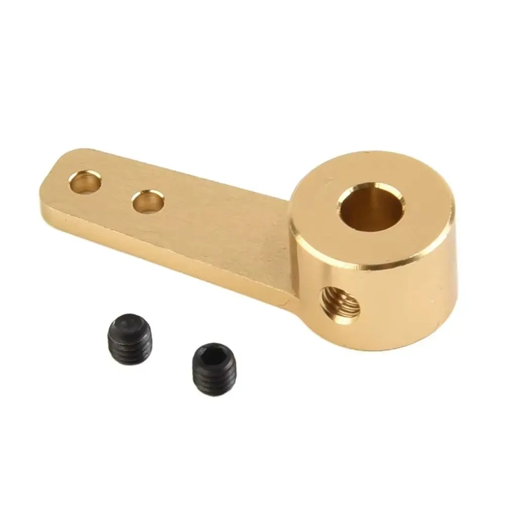 1Pcs 3.1mm 4.1mm 5.1mm Steering Servo Arm Aluminum Alloy Single Arm Single Steering Servo Horn Screw Mount RC Servo Parts