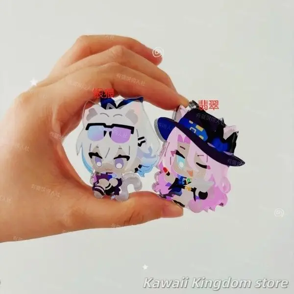 Honkai: Star Rail Dan Heng 7 de marzo Himeko Walter Yang lobo plateado Esmeralda Anime soporte acrílico modelo placa decoración de escritorio signo