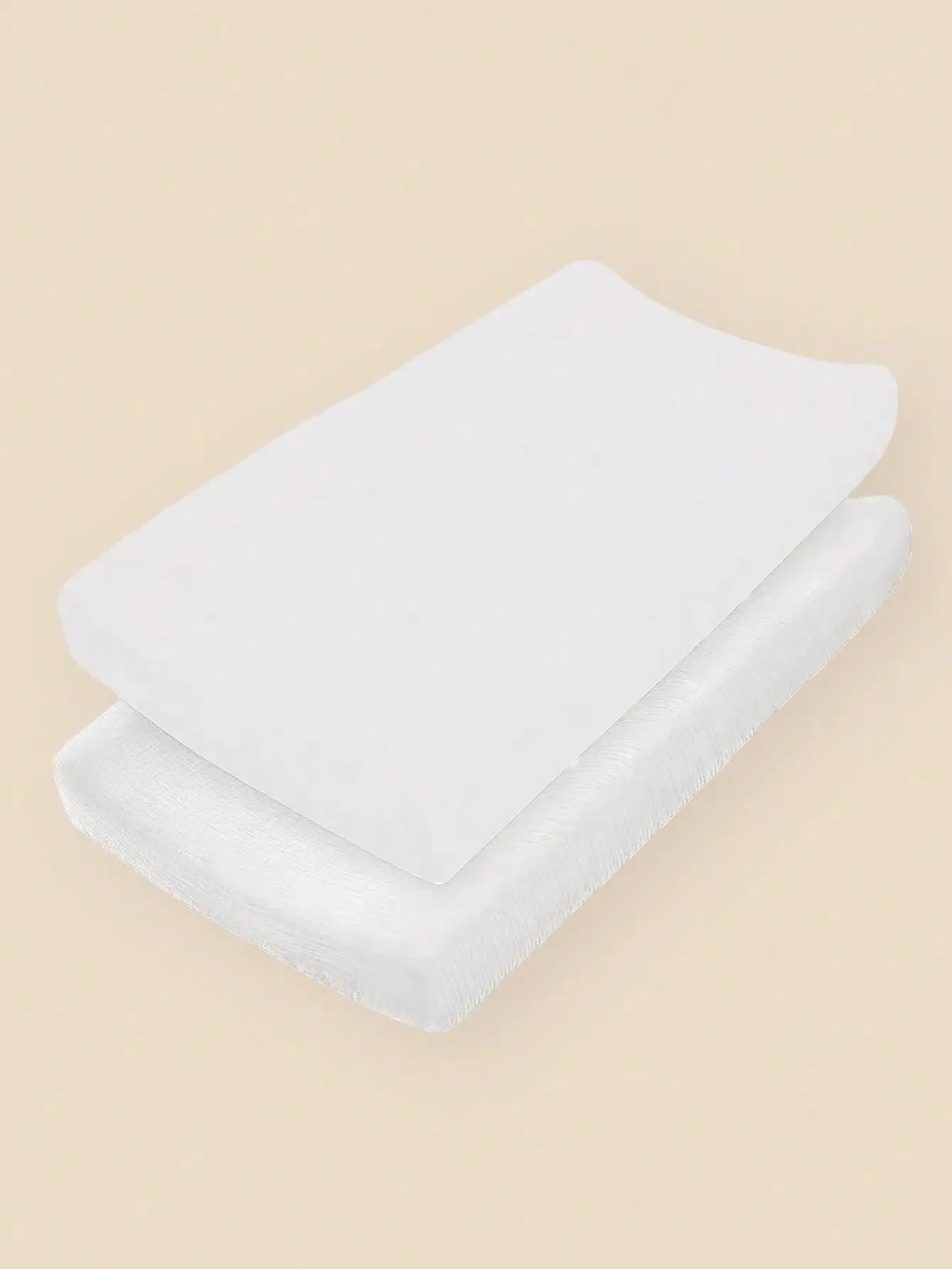 

2-pack cotton gauze diaper changing pads, suitable for baby sheets, unisex, soft and breathable cotton, baby fitted sheet
