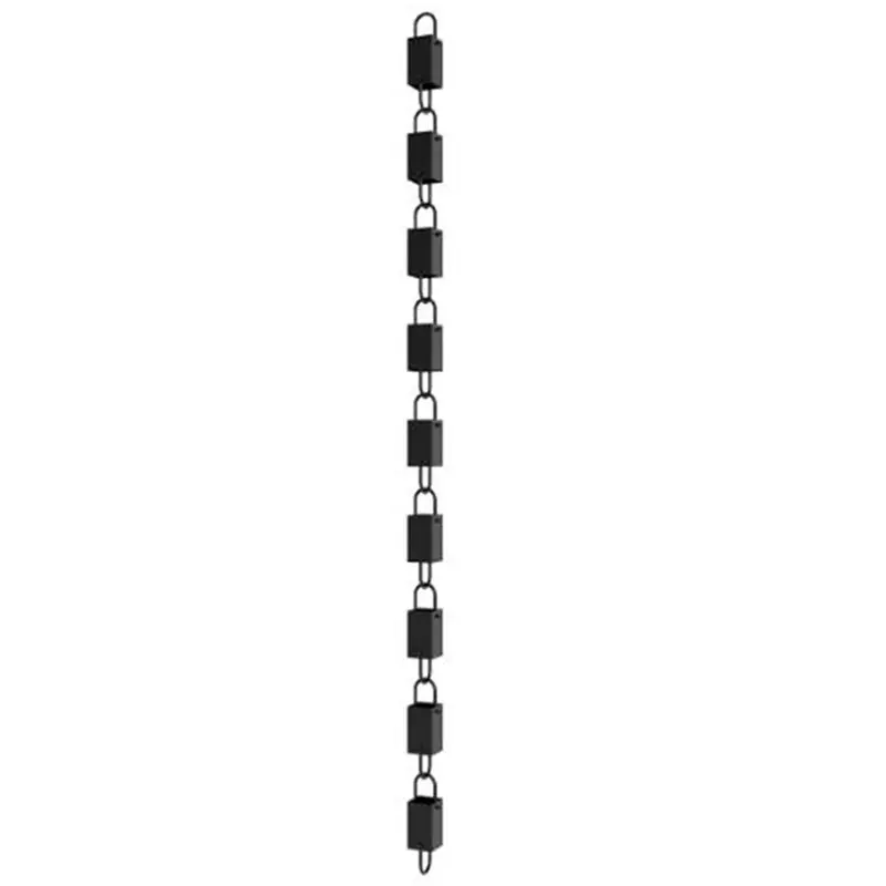 KYCOR-Square Link Rain Chain Adjustable Rain Catcher Chain For Eaves Drainage Premium Rain Chains For Gutters