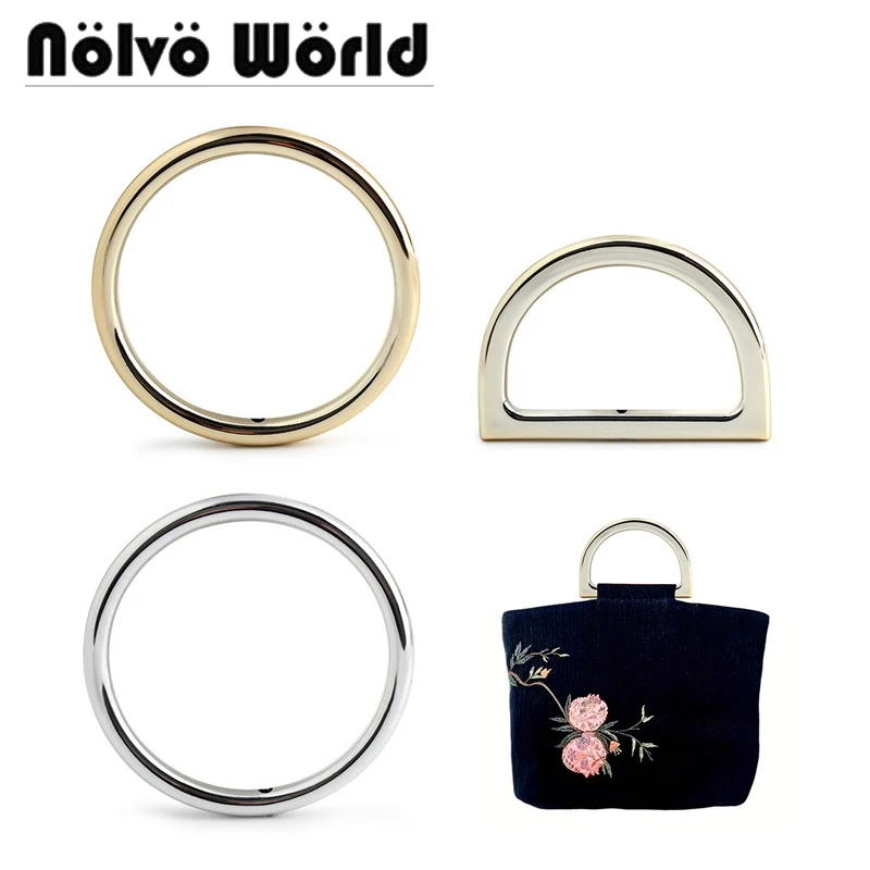 

2/4/10 шт. акриловая круглая ручка для сумки, прозрачная пластиковая сумка, украшение, ручки, кольцо из смолы, детали для багажа «сделай сам», рамка для ручки