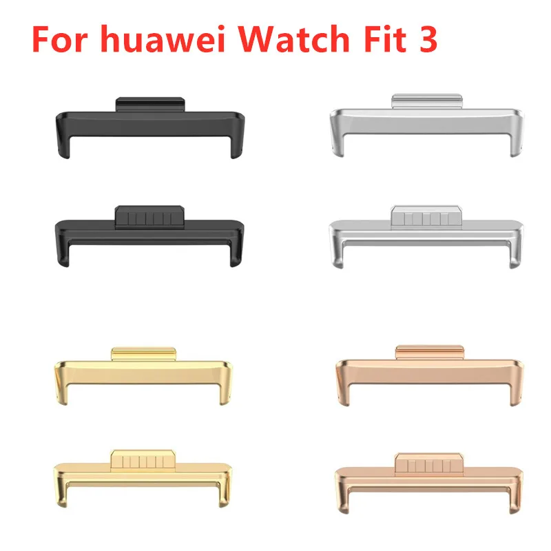 2PC Watch Strap Connector Adapters For Huawei watch fit 3 Replacement Metal Connector For Huawei Watch Fit3 Bracelet Accessories