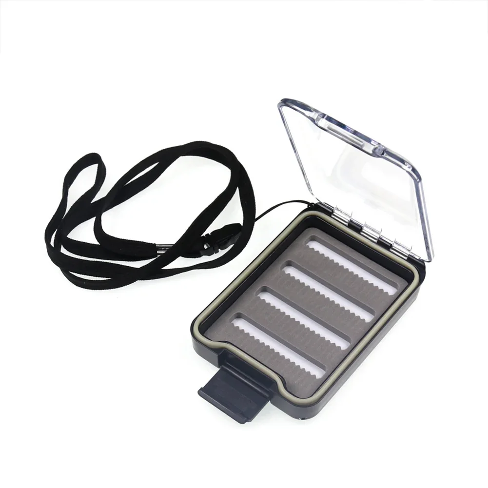 105*75*22mm 73g Durable Fishing Gear Fly Bait Fly Fishing Hook Plastics Fly Bait Box Tools Waterproof