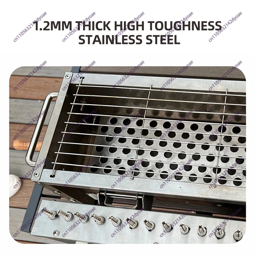 barbecue électrique rotatif – design et finitions