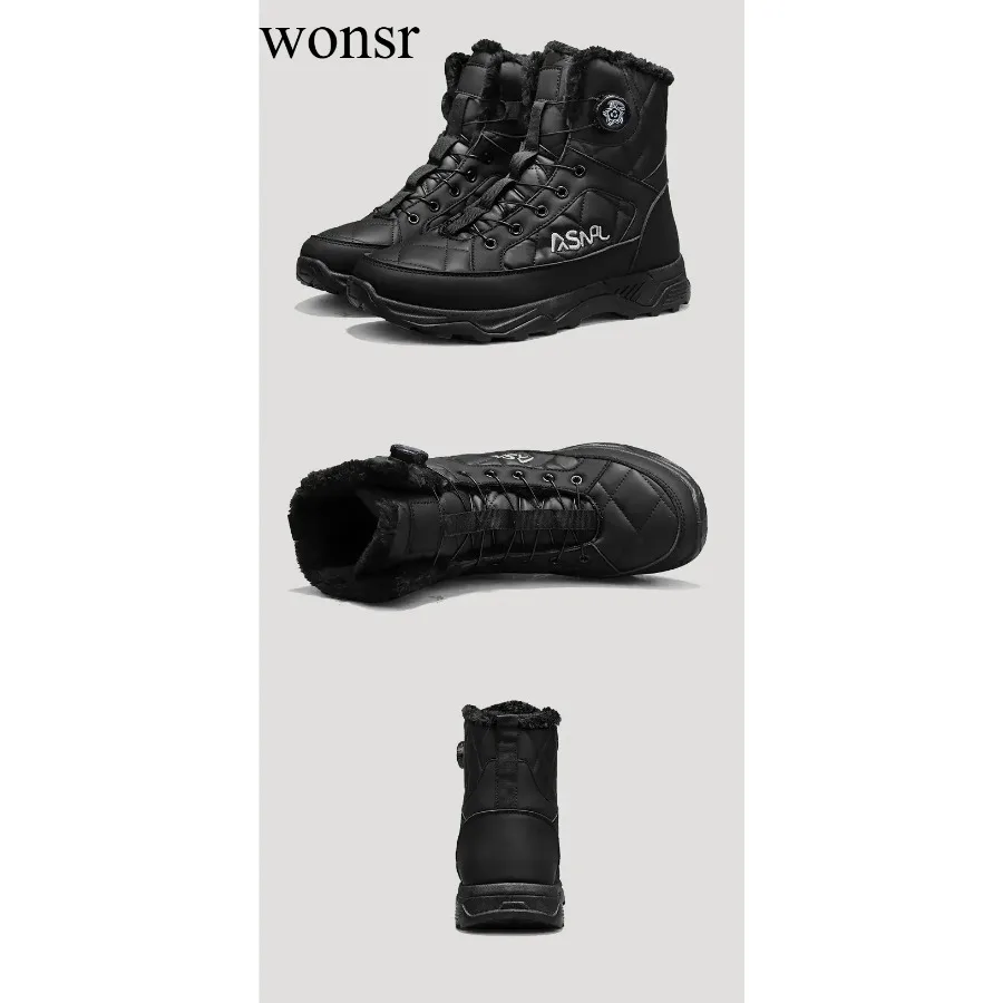

2025 High-top men casual sneakers, snow boots, durable and warm, popular in autumn and winter, trendy and fashionable mens boots