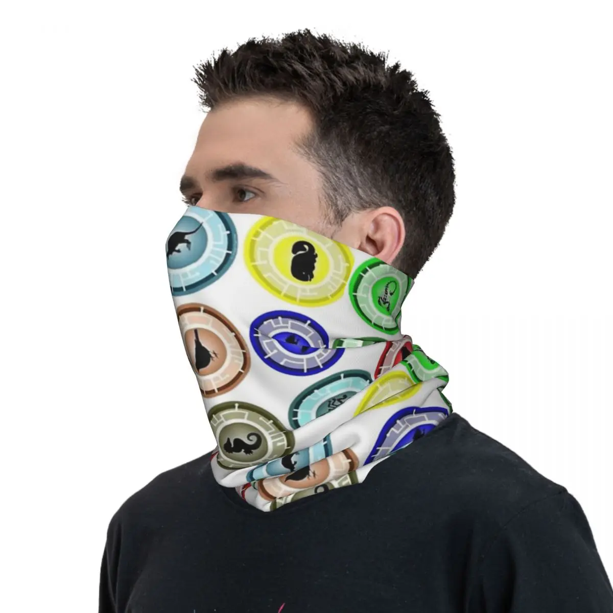 Kratts Bandana Neck Cover Printed Mask Scarf Warm Balaclava Riding Unisex Adult Breathable