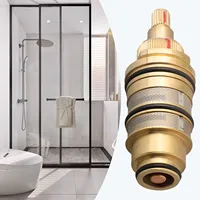 1PCS Thermostatic Cartridge Universal Brass Thermostatic Cartridge Temperature Control-Valve Shower Bar Mixing Bar-Type Mixers