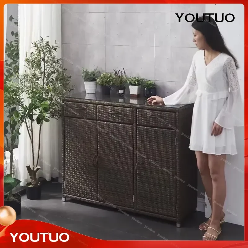 2024 Popular Large Capacity Balcony Storage Locker Household Moisture Proof Mildew Resistant Outdoor Sunscreen Waterproof