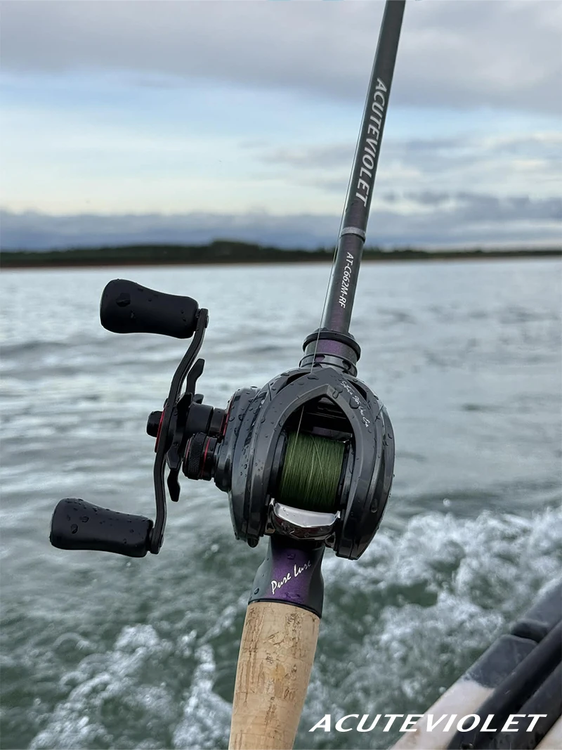 PURELURE ZANA 6KG Aluminiumlegierung-Rahmen Baitcasting-Rolle mit nur 3,5g Gewicht, 5,8g Spule, 7,6 Übersetzung, 4KG Bremskraft für Süß- und Salzwasser – Detail 32
