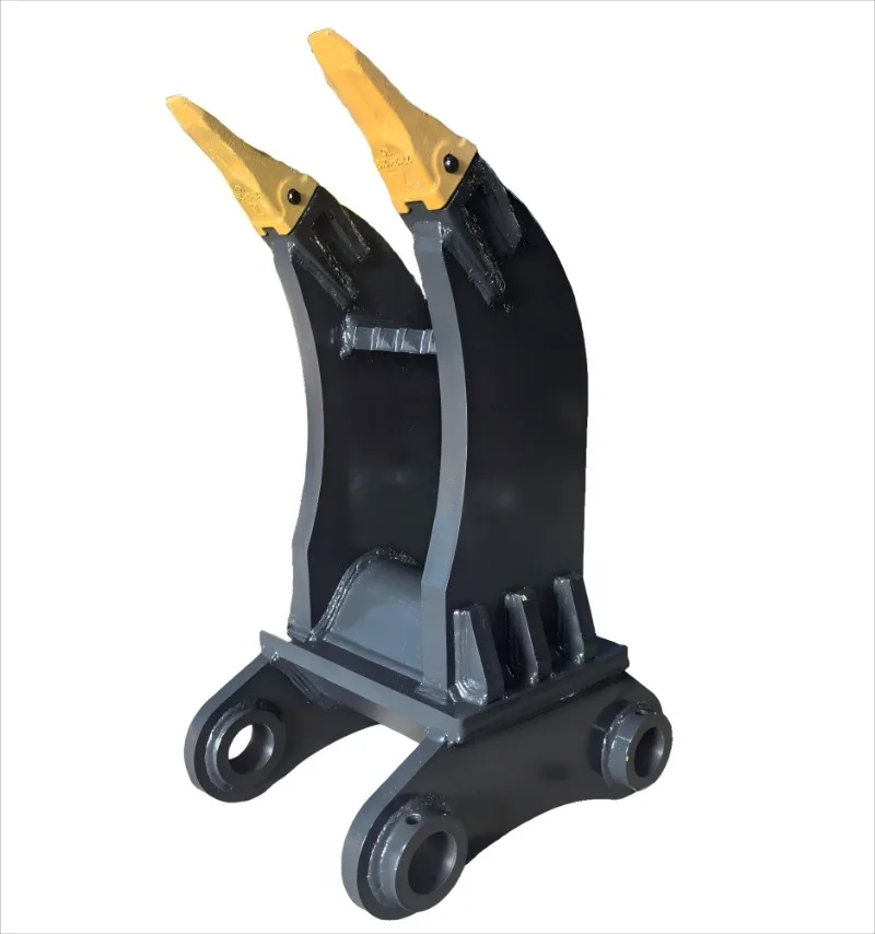 【Popular】HAOEN LG938 Tree Root  Grapple Forestry Reclamation Equipment 35ton Excavator Double Tooth Grapple 60mm Plate 53