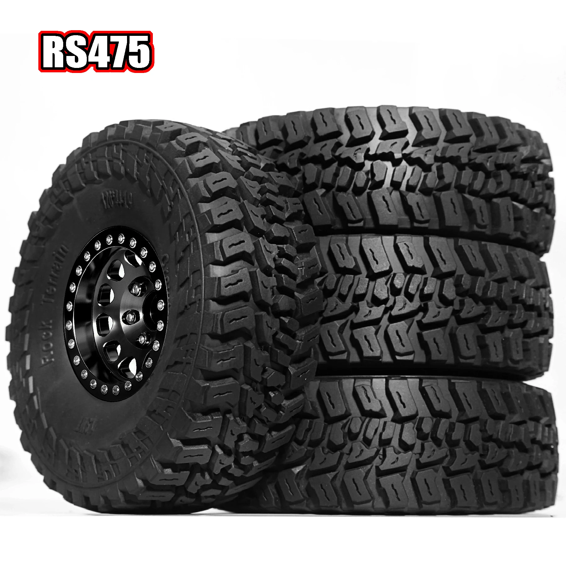 

Negative Offset -10mm 1.9 Beadlock Wheels and Tires for TRX4 Axial SCX10 II III RR10 Wraith Redcat Gen 8 VS4-10 1/10 RC Crawler