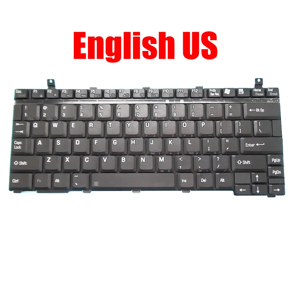 

English US Laptop Keyboard For Toshiba For Portege R100 PR100 9J.N7482.201 NSK-T6201 Black New