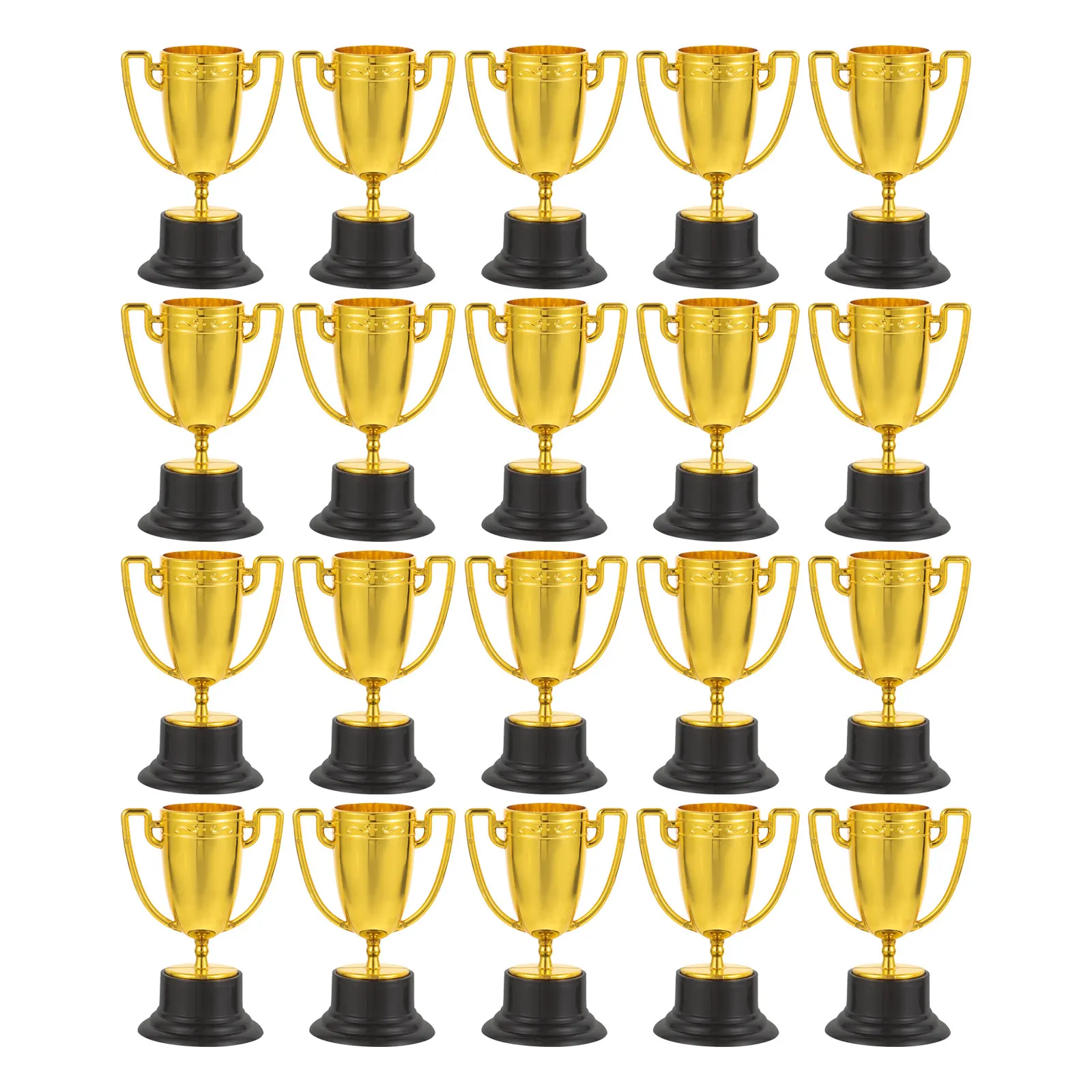 

20Pcs Mini Plastic Gold Trophy Awards Small Award Cups Lightweight Trophies for Party Favors Classroom Sports Competition