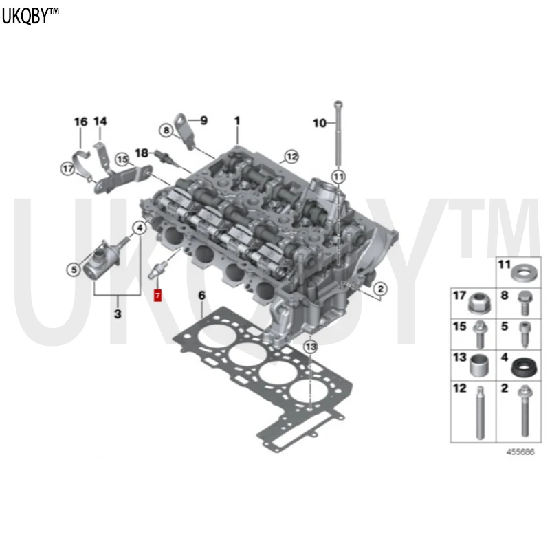 BM W 11128626622 exhaust pipe joint with O-ring