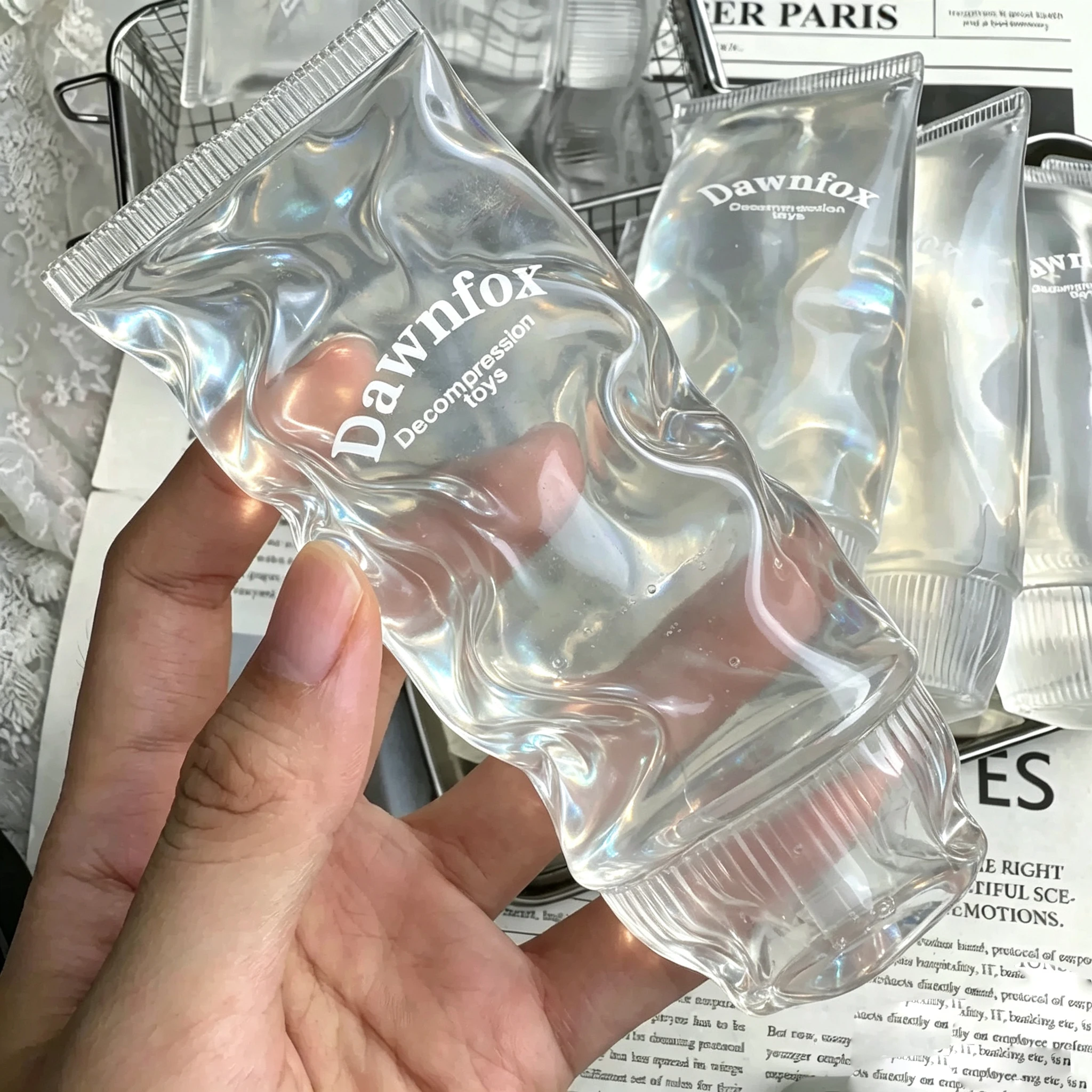 Toothpaste Stress Ball Shapeable Squishy Toy Non-Bounce Jam Vaseline Feel ASMR Fidget Toys for& Adults Anti Stress Gifts