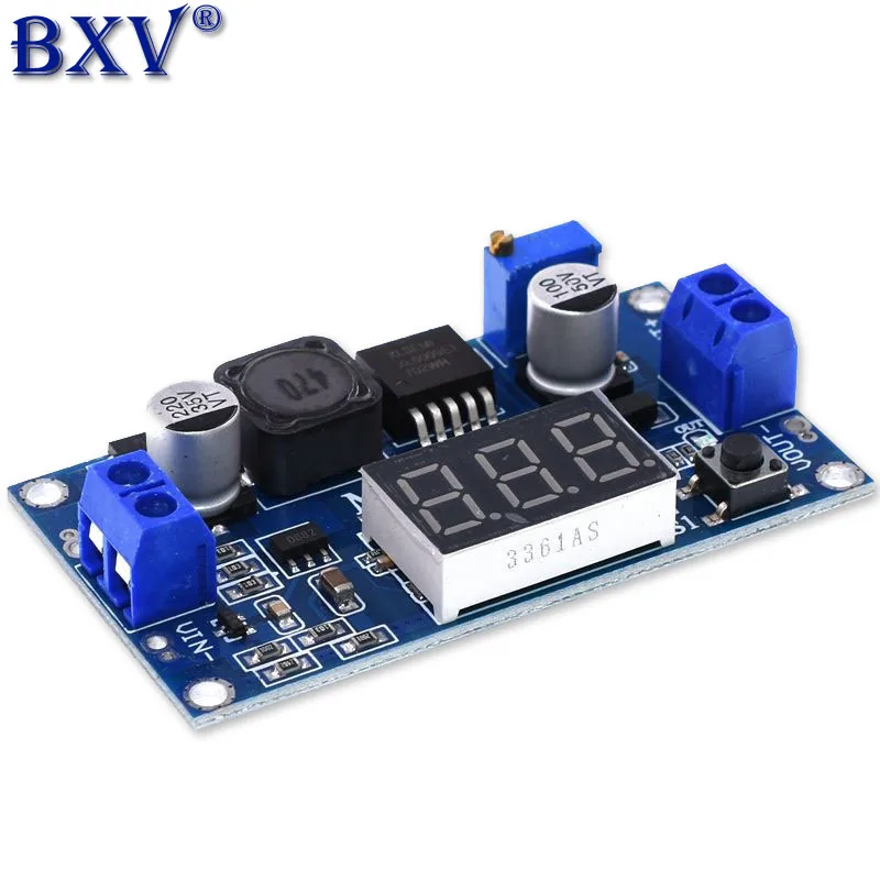 DC-DC XL6009 Digital Boost Step Up Power Supply Module With LED Voltmeter Adjustable 4.5-32V To 5-52V Step-up Voltage Regulator