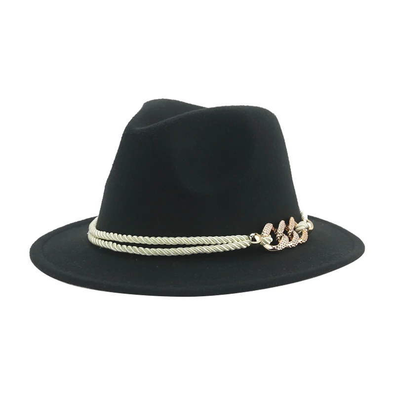 Girl Hat Boys Hat Fedoras Hats for Women 52cm 54cm Solid Small Panama Jazz Caps Belt Dress Formal Outdoor New Sombreros De Mujer