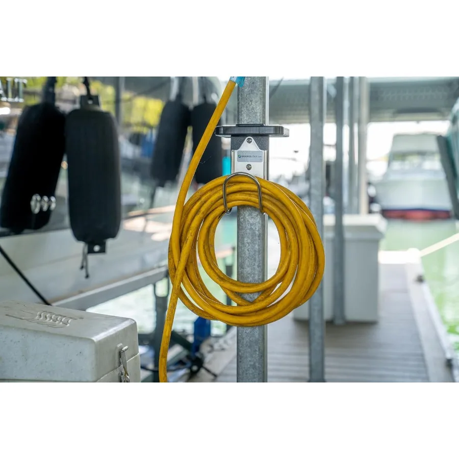 Support de tuyau sécurisé et robuste pour quai, Construction de qualité marine résistante à la rouille aux UV avec Installation facile sans perçage, idéal pour O